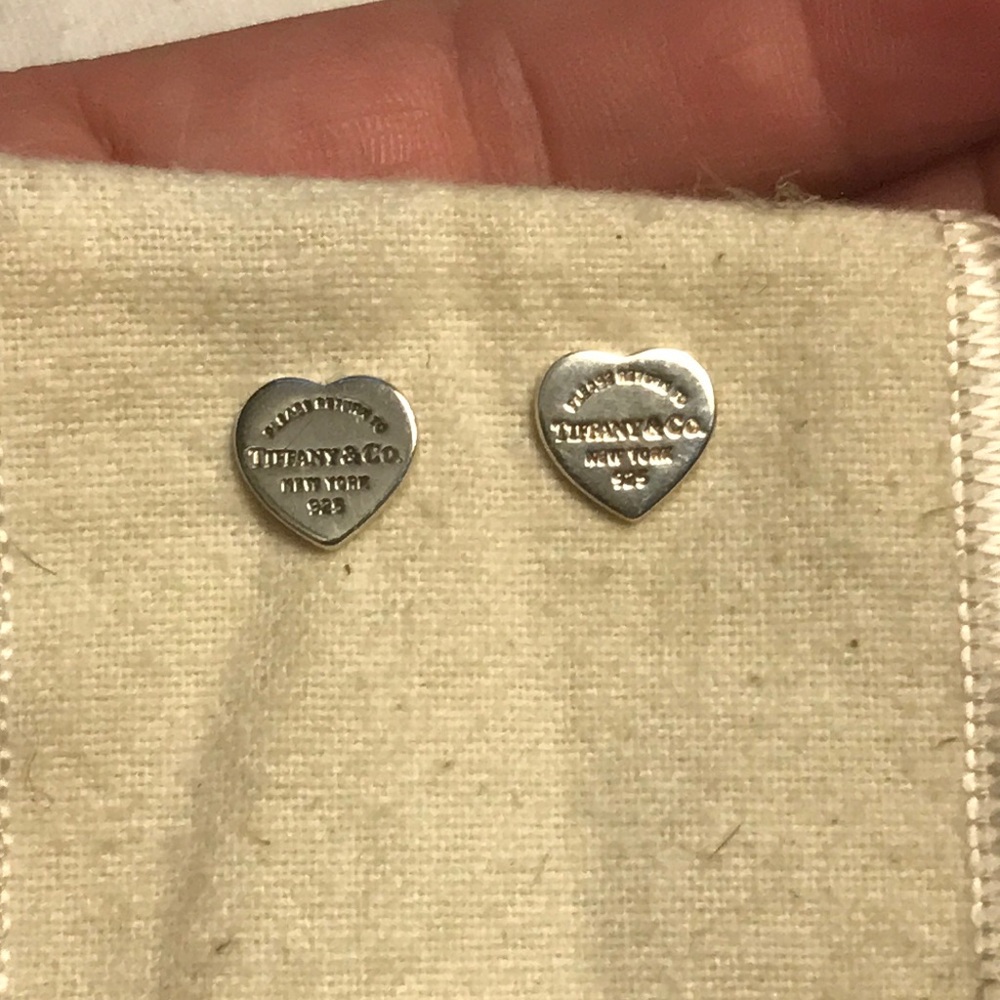 Tiffany & Co. Silver Heart Earrings